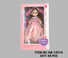 KM-12516  HỘP BABY 1C TAI THỎ KHỚP, MẮT THỦY TINH