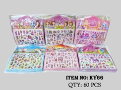 KY66  TÚI 20 MIẾNG DÁN NỔI STICKER ĐỦ MẪU