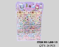 LBB-13  LỐC 10 VỈ 20 TÚI MIẾNG DÁN STICKER ĐỦ MẪU