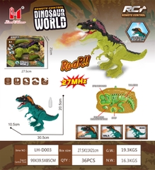 LH-D003  HỘP KHỦNG LONG ĐIỀU KHIỂN 3 ĐỘNG TÁC, PHUN KHÓI, CÓ SẠC