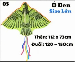 LV35 DIỀU Ó ĐEN (CÓ ĐUÔI)