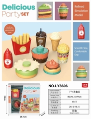 LY8606  HỘP BẾP THỨC ĂN NHANH, KHOAI TÂY, BÁNH KEM