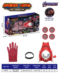 MK095  HỘP BAO TAY SIÊU NHÂN NHỆN BẮN ĐĨA