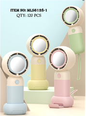 MLS6128-1  HỘP QUẠT PIN GƯƠNG + SẠC USB