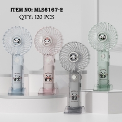 MLS6167-2  HỘP QUẠT PIN GẤU TRÚC TRONG + SẠC USB