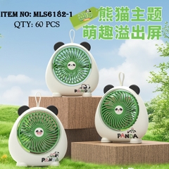 MLS6182-1  HỘP QUẠT PIN GẤU TRÚC + SẠC USB