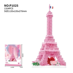 P1025  HỘP LOGO RÁP THÁP EIFFEL 1314 MIẾNG