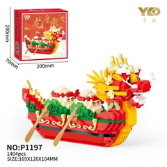 P1197  HỘP LOGO RÁP THUYỀN RỒNG 1404 MIẾNG