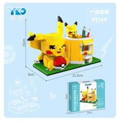 P2149  HỘP LOGO RÁP POKEMON ĐỰNG BÚT VIẾT 1502 MIẾNG