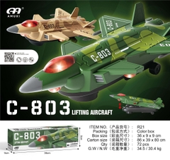 R21  HỘP MÁY BAY QUÂN SỰ RÁP CÁNH PIN ĐÈN