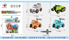 RL589-29D  TÚI XE CÔNG TRÌNH TRỚN BIẾN HÌNH ROBO 4C ĐỦ MẪU + 1C TAY CẦM
