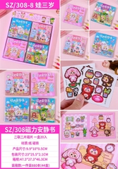 SZ-308-8 LỐC 20C SỔ DÁN NAM CHÂM BABY THREE