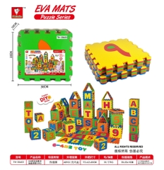 TH-30603  BỘ MÚT GHÉP LÓT SÀN CHỮ SỐ Ả RẬP 10 MIẾNG