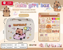 TZ-114  HỘP VALI CAPYBARA TRANG TRÍ LY KEM, KẸP TÓC, KEO