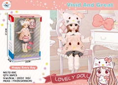 TZ-50C  HỘP BABY 1C KHỚP, MẮT THỦY TINH KITTY