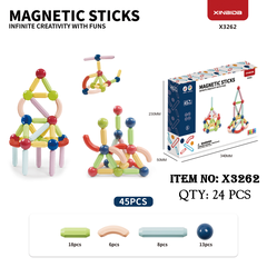 X3262  HỘP XẾP HÌNH NAM CHÂM 45 MIẾNG