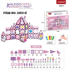 X6018  HỘP XẾP HÌNH NAM CHÂM 78 MIẾNG