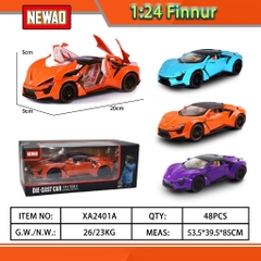 XA2401A  HỘP XE HƠI SẮT MÔ HÌNH PIN NÚT NHẠC ĐÈN MỞ CỬA, CỐP