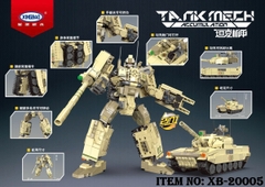 XB-20005  HỘP LOGO RÁP XE TĂNG BIẾN HÌNH ROBO 2 IN 1 769 MIẾNG