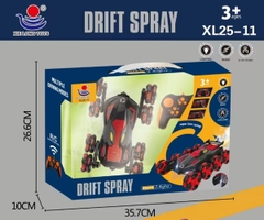 XL25-11  HỘP XE ĐỊA HÌNH ĐIỀU KHIỂN 7 ĐỘNG TÁC, CÓ SẠC, BÁNH XOẮN, 8 BÁNH, PHUN KHÓI