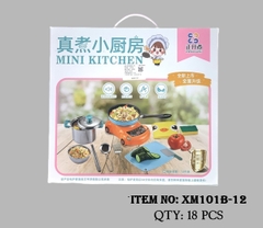 XM101B-12  HỘP BẾP INOX BẾP ĐIỆN TỪ THẬT XE HƠI, NỒI, CHẢO, THỚT, DAO