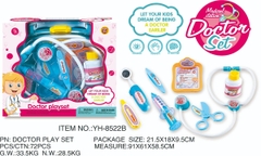 YH-8522B  HỘP VALI BÁC SĨ TAI NGHE, KIM TIÊM, KÉO, THUỐC