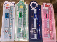 Bộ đồ dùng học tập dạng set quà tặng dụng cụ học sinh vỉ giấy S05
