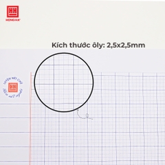 Tập HS Hồng Hà 0509 / 0509P Bạn nhỏ 4 ô ly lớn 2.5x2.5mm, 170x240mm, 48tr, 100gsm (10/160)
