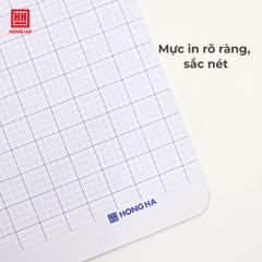 Tập HS Hồng Hà 0509 / 0509P Bạn nhỏ 4 ô ly lớn 2.5x2.5mm, 170x240mm, 48tr, 100gsm (10/160)