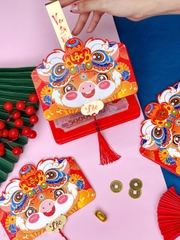 Bao lì xì - 2 NGĂN Dây (kèm tag + dây tua rua)
