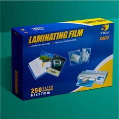 Nhựa ép 67x97mm 130mic Yidu (Chứng minh, thẻ xe)  (100 đôi/ 200 tờ/ hộp)