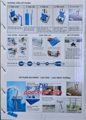 Bộ lau nhà tự giặt lồng inox, mâm inox Homeinno 5 màu HI-101M_HI-107M