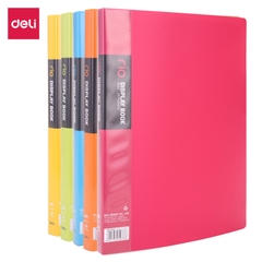 Bìa 30 lá Deli E5033 Rio A4 (12 cái 5 màu trộn/ thùng) (TQ) - File bìa tài liệu nhiều lá