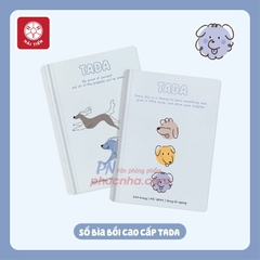 Sổ bìa cứng Hải Tiến Tada 6 8717 150x210mm 80gsm 200 trang kẻ ngang giấy trắng ngà (52)