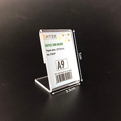 Kệ mica 1 mặt enter F06-P 35x50mm a9 đứng
