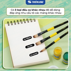 Set 5 cây cọ vẽ Thiên Long
