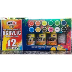 Màu nước acrylic WinQ AC-01 12 chai x 30ml (24)