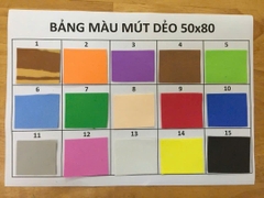 Mút xốp màu, mút xốp bitis 2 ly 50 x 90cm x 2mm