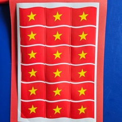 Sticker lá cờ, trái tim Việt nam
