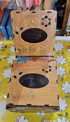 Hộp đựng khăn giấy gỗ vuông