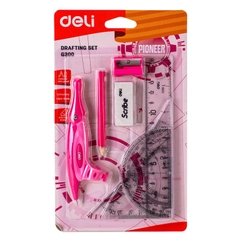 Bộ dụng cụ HS 8 món vỉ giấy Deli G30001