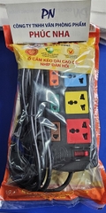 Ổ cắm điện kéo dài Lioa 3D3S52 (5m x 2 lõi, 3 ổ 3, 3 ổ 2)