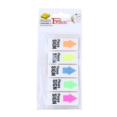 Giấy notes please sign Pronoti 45649 nhựa 20x48mm 20 tờ/ màu