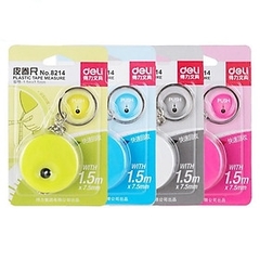 Thước dây cuộn 1.5m x 7mm Deli 8214