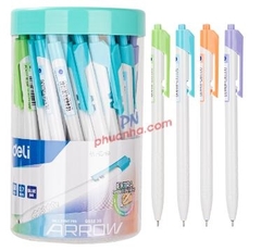 Bút bi dầu Deli Q03236 0.7mm (50) Mực xanh