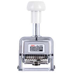 Dấu số nhảy tự động 8 số cao 5mm Deli 7508