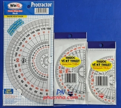 Thước đo độ WinQ No.8 lớn 18cm dẻo (10)