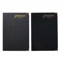 Sổ da bìa đen TP A4 CK10 21x30cm