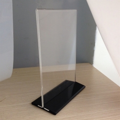 Kệ mica Menu 2 mặt A5 150x210mm Đế lùa uốn E07U