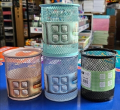 Rổ cắm bút sắt lưới nhiều màu